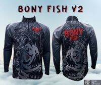 เสื้อตกปลา JK Thailand เสื้อกันยูวี ลาย BONY FISH V2  ป้องกันรังสี UV 80% แห้งเร็ว