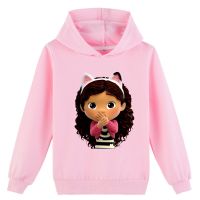 2022 Spring Autumn Baby Gabbys Doll House Hoodie Kids Long Sleeve Coats Boys Cartoon Gabby Cats Sweatshirts Girls Casual Clothes