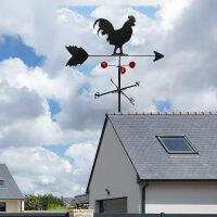 LazaraSale ฟาร์มเหล็กบ้าน Rooster รูป Weather Vane ทิศทางลมตัวบ่งชี้,Yard หลังคาวัดเครื่องมือ