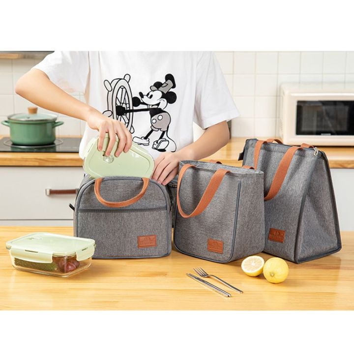 xmas-cod-กระเป๋าเบนโตะ-กระเป๋าใส่กล่องข้าว-กระเป๋าเก็บอุณหภูมิ-กระเป๋าใส่อาหารกลางวันนักเรียน-มีหูหิ้ว