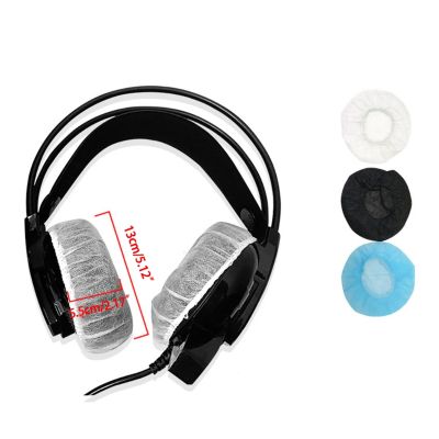 100pcs Soft Ear Pad Foam Cushions Disposable Headphone Cover Headphone Earmuff Cover for Most On Ear Headphones