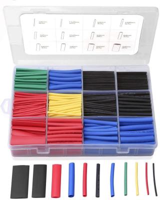 140-580psc Heat Shrink Tubing Electrical Connection Wire and Cable Insulation Sleeve Heat Resistant Heat Shrink Tubing Winding Electrical Circuitry Pa