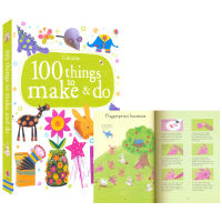 100 things to make &amp; do yousborne 100 pieces must do manual painting English original imported books childrens manual paper cutting painting decoration construction creativity imagination enlightenment