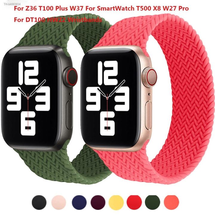 elastic-silicone-strap-for-iwo-series-6-7-smart-watch-z36-t100-plus-w37-t500-x6-x8-max-w26pro-for-dt100-w37pro-wristbands