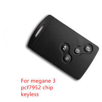 4 BUTTON Car smart keyless Key 434mhz pcf7952 Chip For Renault Megane 3 sagana 3 Key for Renault Key Card