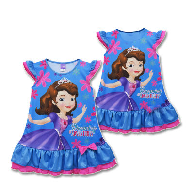 Disney Princess ชุดกระโปรงเด็กหญิง รุ่นเด็กเล็ก 3 - 5 ปี ชุดเดรส เจ้าหญิงโซเฟีย Sofia จาก NADreams รุ่นเด็กเล็ก
