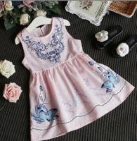 R amp;Z children 39;s dress 2019 summer new national wind children 39;s sleeveless dress embroidered dress