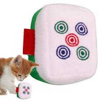 Cat Plush Toy Bite Resistant Mahjong Style Cat Toys With Catnip For Indoor Cats Interactive Plush Cat Chew Toy With Sound Paper Toys