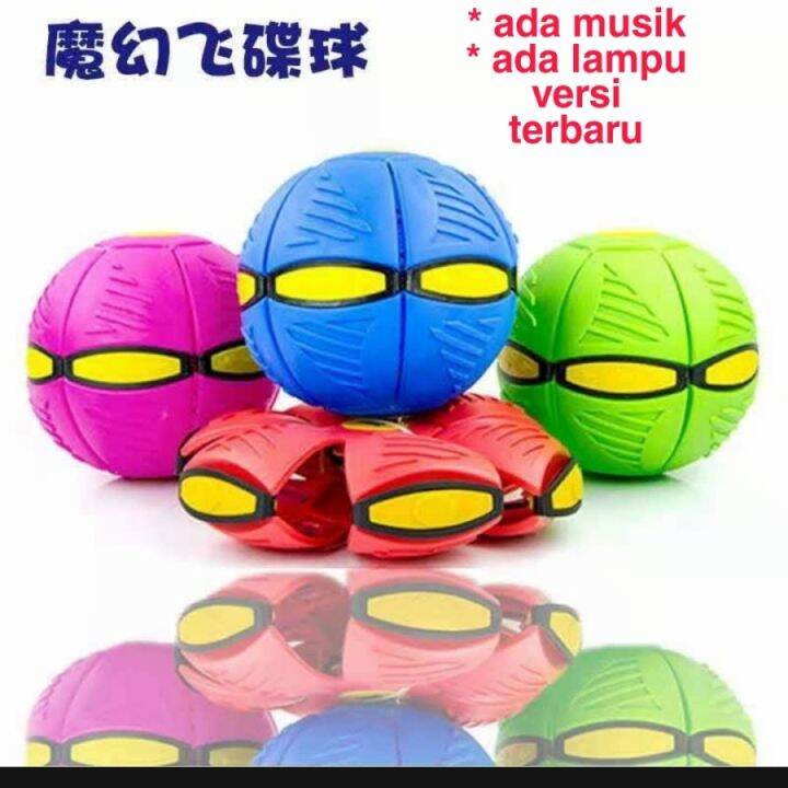 Mainan Bola Magic Ufo Berlampu Bola Berlampu Ufo Terbang Lempar