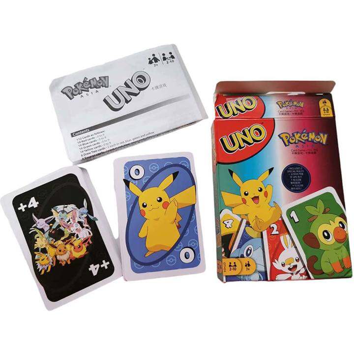 uno-pokemon-108-pcs-การ์ดเกมเกมกระดานของเล่นสำหรับของขวัญเด็ก-รวม-2-กฎพิเศษ