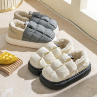 Hot 2023ฤดูหนาว Warm Snow Boots ขนสัตว์ผู้หญิงออกแบบใหม่สั้นรองเท้าลื่นสบายผู้ชายรองเท้าแตะ High Top ขนมปัง Shoes