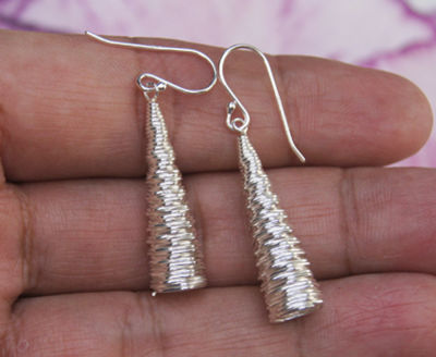 Thai hanging earrings dangle 925 sterling silver beautiful gift spring สปิง ห้อยตำหูเงินสเตอรลิงซิลเวอรใช้สวยของฝากที่มีคุณค่า ฺชาวต่างชาติชอบมาก