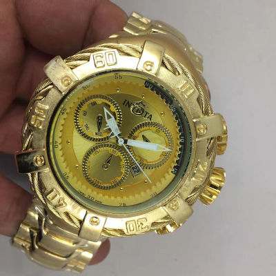 [จุด] นาฬิกาผู้ชายที่มีคุณภาพสูงนาฬิกาข้อมือผู้ชายแฟชั่นนาฬิกาทองธุรกิจสบายๆโนเบิลผู้ชายนาฬิกาควอทซ์