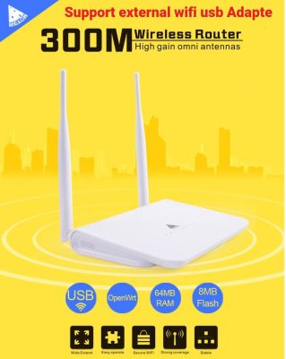 Router Wifi Repeater 300Mbps support external wifi usb adapter With Chipset RT3070/3072 and Realtek 8188RU Melon R658