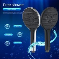 125Mm Large Panel Shower Head Big Water Output Three Mode Adjustable High Pressure Water-Saving Bath Faucet Bathroom Accessories