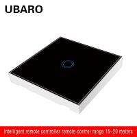 Ubaro Ea/uk 433Mhz เซ็นเซอร์หน้าจอโทรศัพท์คริสตัลเทมเปอร์ไฟแต่งรถไร้สายรีโมทคอนโทรล1/2/3Gang 220V