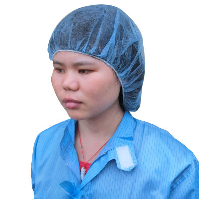 100PCS Women Men Disposable Thicker Shower Cap Non Woven Pleated Anti Dust Hat Bath Caps Set Bouffant Caps for Spa Hair Salon