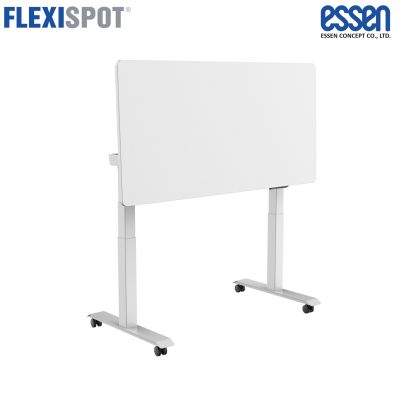 FlexiSpot by Essen ขาโต๊ะปรัประดับไฟฟ้า ขา 3 ตอน 2 มอเตอร์ รุ่น E3FT+TWB60120 พร้อมท๊อปกระดานเขียนพลิกได้ - สีขาว