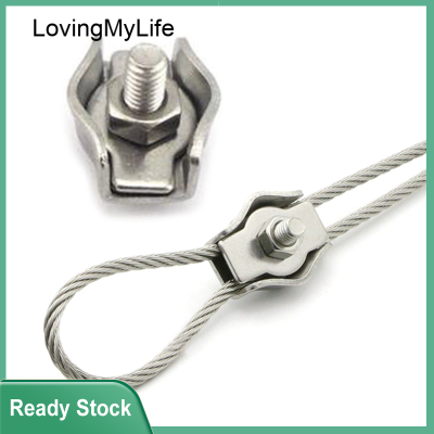 LovingMyLifeที่หนีบเชือก1Pc 2Mm 3Mm 4Mm 5Mmสายยึดเชือกที่หนีบเชือกThimble Simplex Duplex 316 A4สแตนเลส