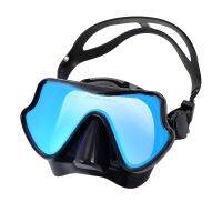 Snorkel Diving Mask Colorful Len Wide View Tempered Glass GogglesAnti Leakage Scuba Mask Silicone Swimming Goggles for Adults