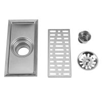 20x10cm Rectangle Stainless Steel Floor Drain Bathroom Shower Kitchen Waste Grate.  by Hs2023