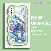 Jlingji เคส A30s A50s ปลอกสำหรับ Samsung กาแลคซีเคสลายการ์ตูน3D สติทช์ดีไซน์ใหม่กันกระแทกแบบใสนิ่มเคสมือถือโปร่งใสลายกล้องถ่ายรูปเก๋ไก๋กรอบป้องกันซิลิกาเจล