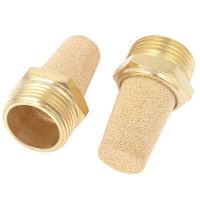 Holiday Discounts 2 Pcs Brass 3/4PT Male Thread Noise Reducing Pneumatic Muffler Silencer Filter