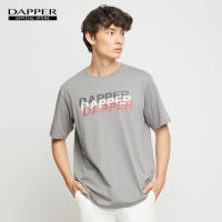 DAPPER Triple Logo Print T-Shirt – Grey