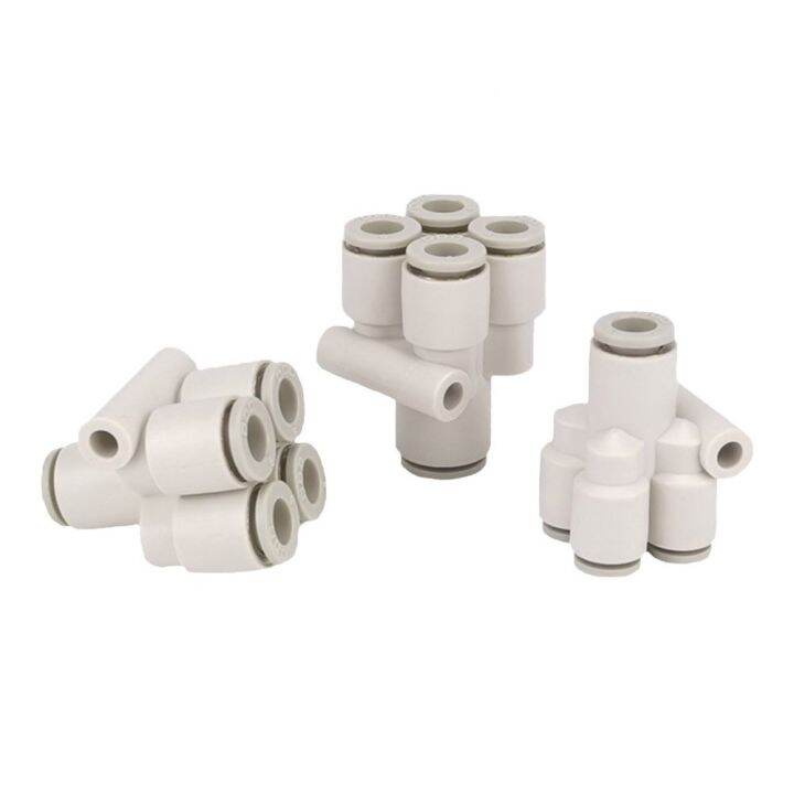 prg-pneumatic-quick-connector-pu-air-pipe-y-shaped-five-way-reducer-kq2ud-hose-plastic-air-pipe-air-connector-4-6-8-10-12mm-pipe-fittings-accessories