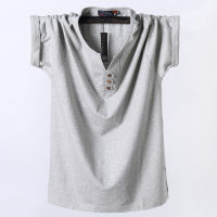 VSHENG M-8XL เสื้อยืดขนาดใหญ่สำหรับผู้ชายลูกเรือคอยืดโปโลขนาดบวกแขนสั้นท็อปส์