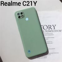 Realme C21Y(พร้อมส่งในไทย)เคสTPU​นิ่ม​สีพาสเทลคลุมกล้องRealme C21Y