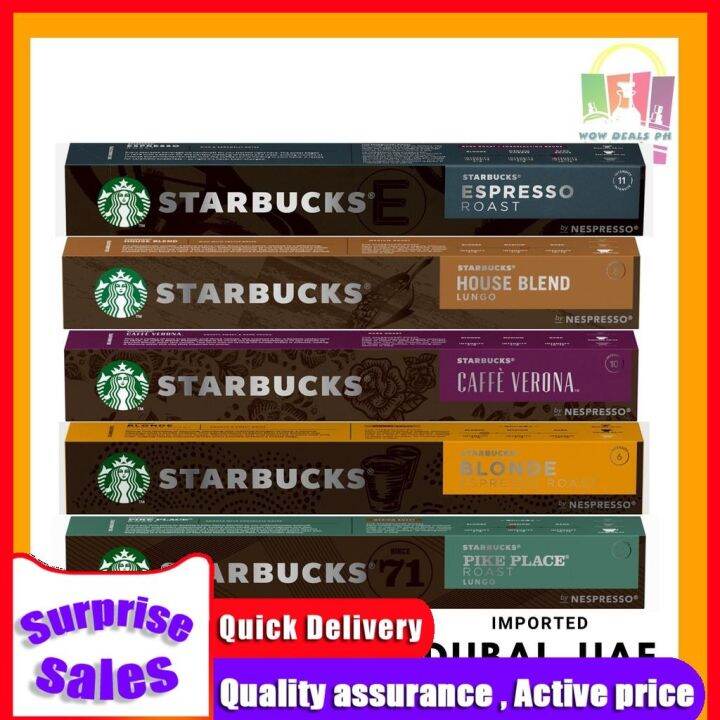 Starbucks Espresso Roast Coffee Pod Capsules Espresso 57g Pack of 10