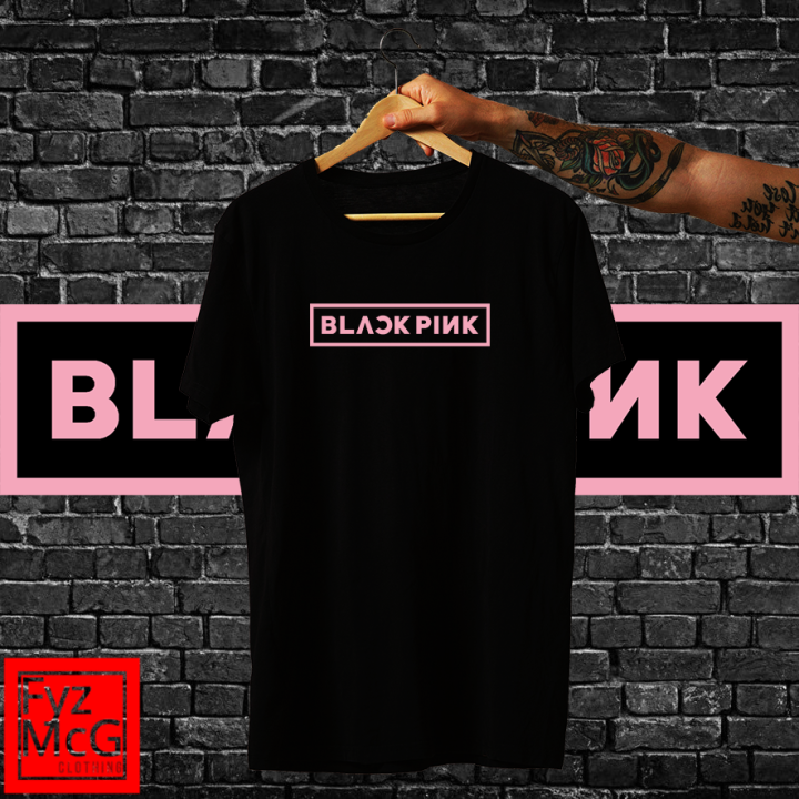 BlackP!nk Logo Kpop Shirt Front Print Unisex | Lazada PH