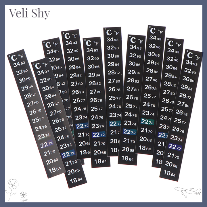 veli-shy-สติกเกอร์ติดบนเทอร์โมมิเตอร์ดิจิตัลเครื่องมือวัดอุณหภูมิ5ชิ้น