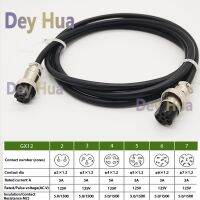 Plug GX12-2/3/4/5/6/7Pins 0.3M 0.6M Cable，Size Of Female 9MM