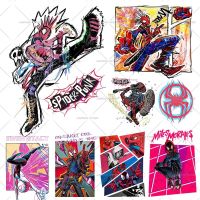 【YF】▲△●  Across the Spider-Verse Punk Transfers New Movies Print Vinyl Stickers