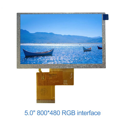 จอแสดงผล TFT LCD ขนาด5นิ้ว60Hz รีเฟรชความละเอียด800X480จอ LCD สี50Pin อินเทอร์เฟซ RGB