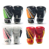 6-12OZ Children MMA Muay Thai Boxing Gloves Kickboxing Fight Wushu Punching Bag Mittens Men Woman Sports Equipment DEO