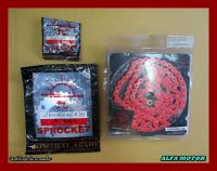 HONDA GROM125 MSX125 FRONT (12T) &amp; REAR (28T) SPROCKET &amp; CHAIN (420N) (120L) "PINK" SET #โซ่สีชมพู #สเตอร์หน้า 12ฟัน สเตอร์หลัง 28ฟัน