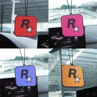 【CC】♠⊙☈  R Star Pendant Air Freshener Car Rear View Hanging Long-Lasting Aromatherapy Fragrance Tablets Deodorization