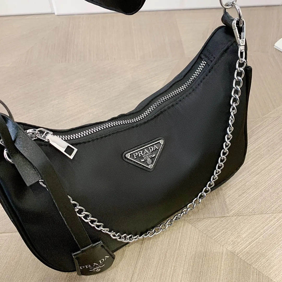 2023 new Prada armpit bag women's bag fashion broadband mother premium  sense foreign air dumpling bag one shoulder diagonal span three-in-one bag  in stock | Lazada