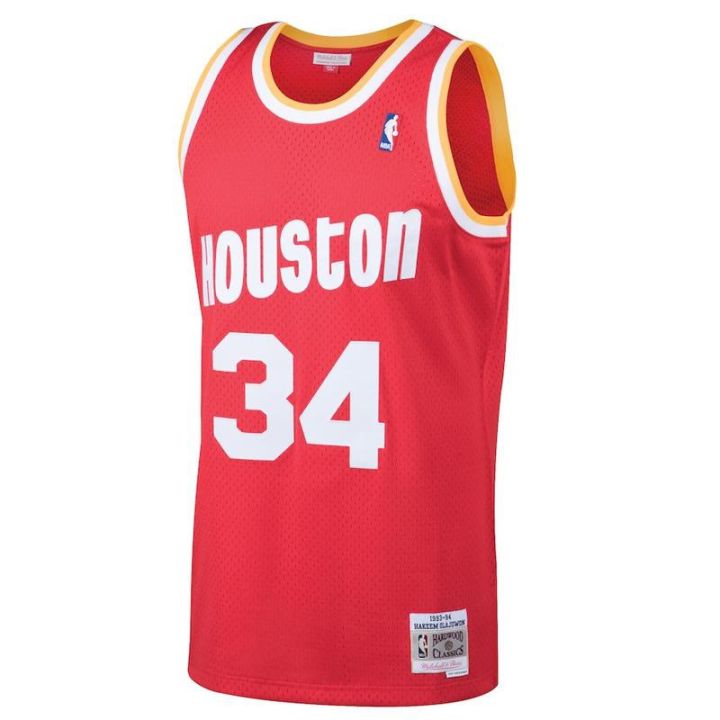 เสื้อยืด-ลาย-nba-houston-rockets-hakeem-oolajuwon-mitchell-amp-ness-1996-97-สําหรับผู้ชาย