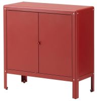 KOLBJÖRN Cabinet in/outdoor, brown-red, 80x81 cm ( โคลบเยิร์น ตู้ ภายใน/กลางแจ้ง, สีแดงอมน้ำตาล, 80x81 ซม.)