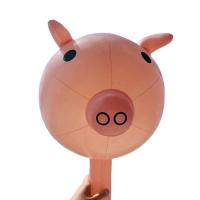 Pig Head Inflatable Stick Pink Piggy Inflatable Stick Inflatable Pig Head Balloon Stick for Holiday Birthday Party Supplies Decorations 10.2x17.7 Inch useful