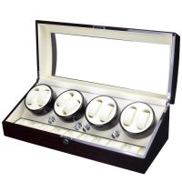 TP Watch Winder กล่องหมุนนาฬิกา ออโตเมติก แบบอโตเมติก 8 เรือน ควอตซ์ 9 เรือน สีน้ำตาลลายไม้/สีครีม