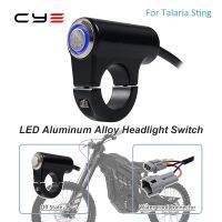 LED Handlebar Switch Aluminium Alloy Waterproof IP65 For Sting L1E Dirtbik.On Off Head Light Switch For Talaria Sting MX and L1EAdhesives Tape