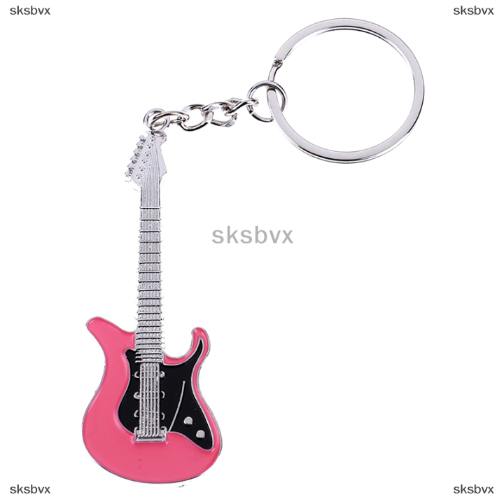 sksbvx-creative-metal-กีตาร์ไฟฟ้ามินิพวงกุญแจพวงกุญแจพวงกุญแจของขวัญ