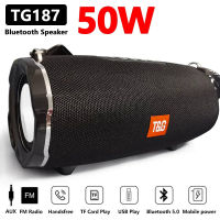 TG187 50W High Power Bluetooth Speaker Speaker Waterproof Portable Column For PC Computer Speakers Subwoofer Music Center