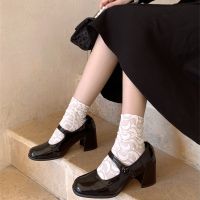 【LZ】﹍✆﹍  Lolita Lace Moon Star Meias Mulheres Doce Meias Longas Feminino Jk Fina Meias Meninas Vestido Calcetines medias