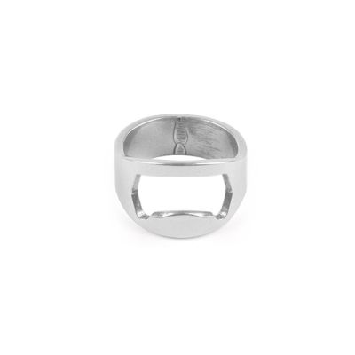 【✲High Quality✲】 liuaihong แหวนที่เปิดขวดเบียร์หลากสีทรงแหวนหลายฟังก์ชัน4สี1ชิ้น22มม. แบบสแตนเลส